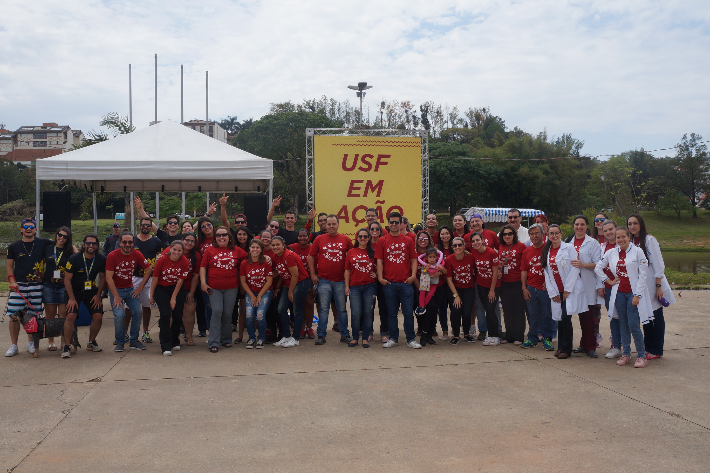 USF em Ação celebra mês Franciscano no Lago do Taboão em Bragança Paulista