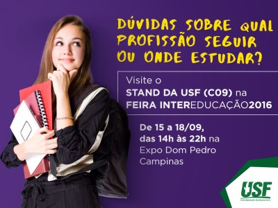 USF participa da InterEducação na Expo D. Pedro
