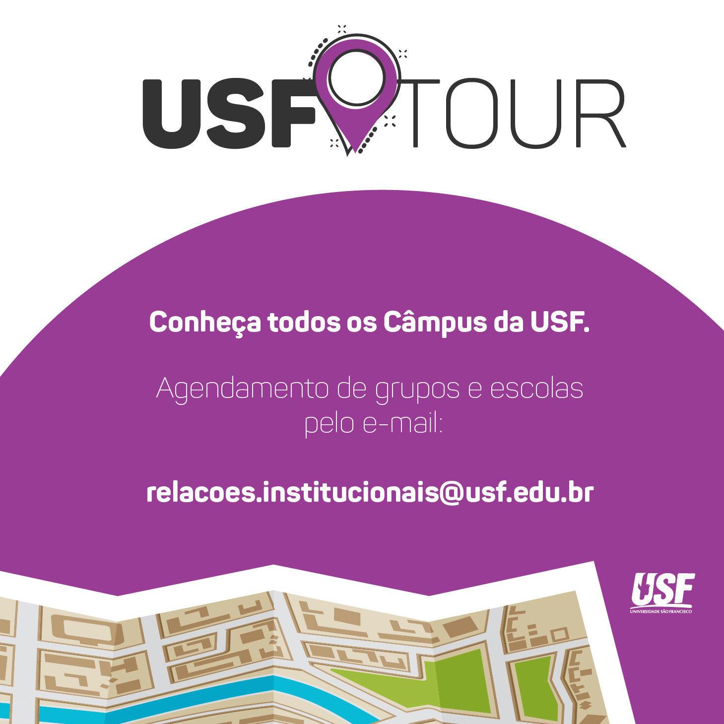 Interessados em conhecer a USF podem participar do USF Tour 