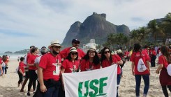 Pastoral Universitária e alunos participam da MFJ Rio