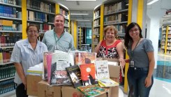 Biblioteca de Itatiba recebe doações da AEPTI