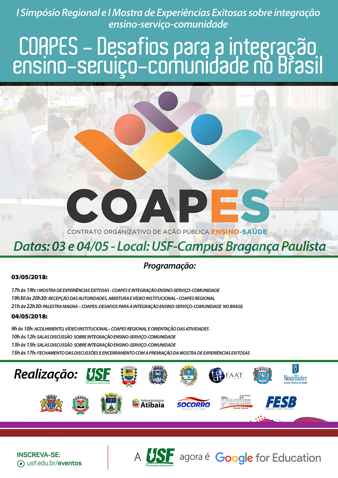 I Simpósio Regional e I Mostra de Experiências Exitosas sobre integração ensino-serviço-comunidade 