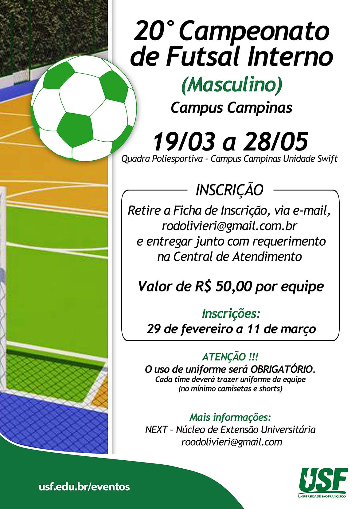 20° Campeonato de Futsal Interno - Campus Campinas