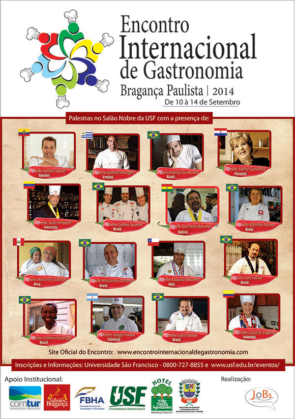 Encontro Internacional de Gastronomia em Bragança Paulista