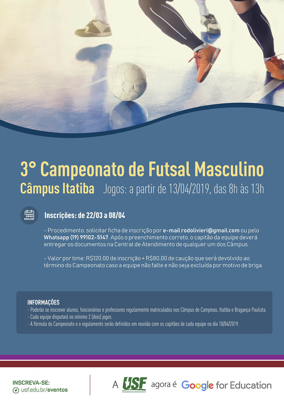 3° Campeonato de Futsal Masculino – Câmpus Itatiba