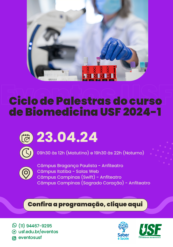Ciclo de Palestras de Biomedicina 2024-1