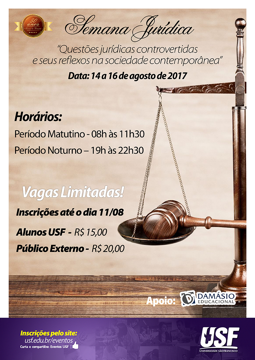 Semana Jurídica - Campus Bragança Paulista