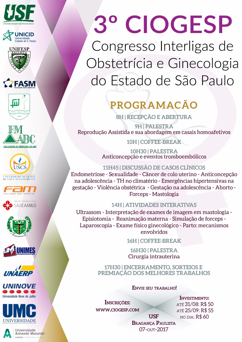 3º Congresso Interligas de Obstetrícia e Ginecologia do Estado de São Paulo (GIOGESP)