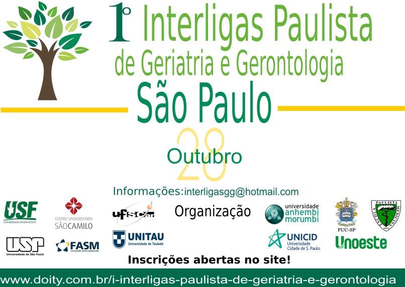 Primeiro Interligas Paulista de Geriatria e Gerontologia