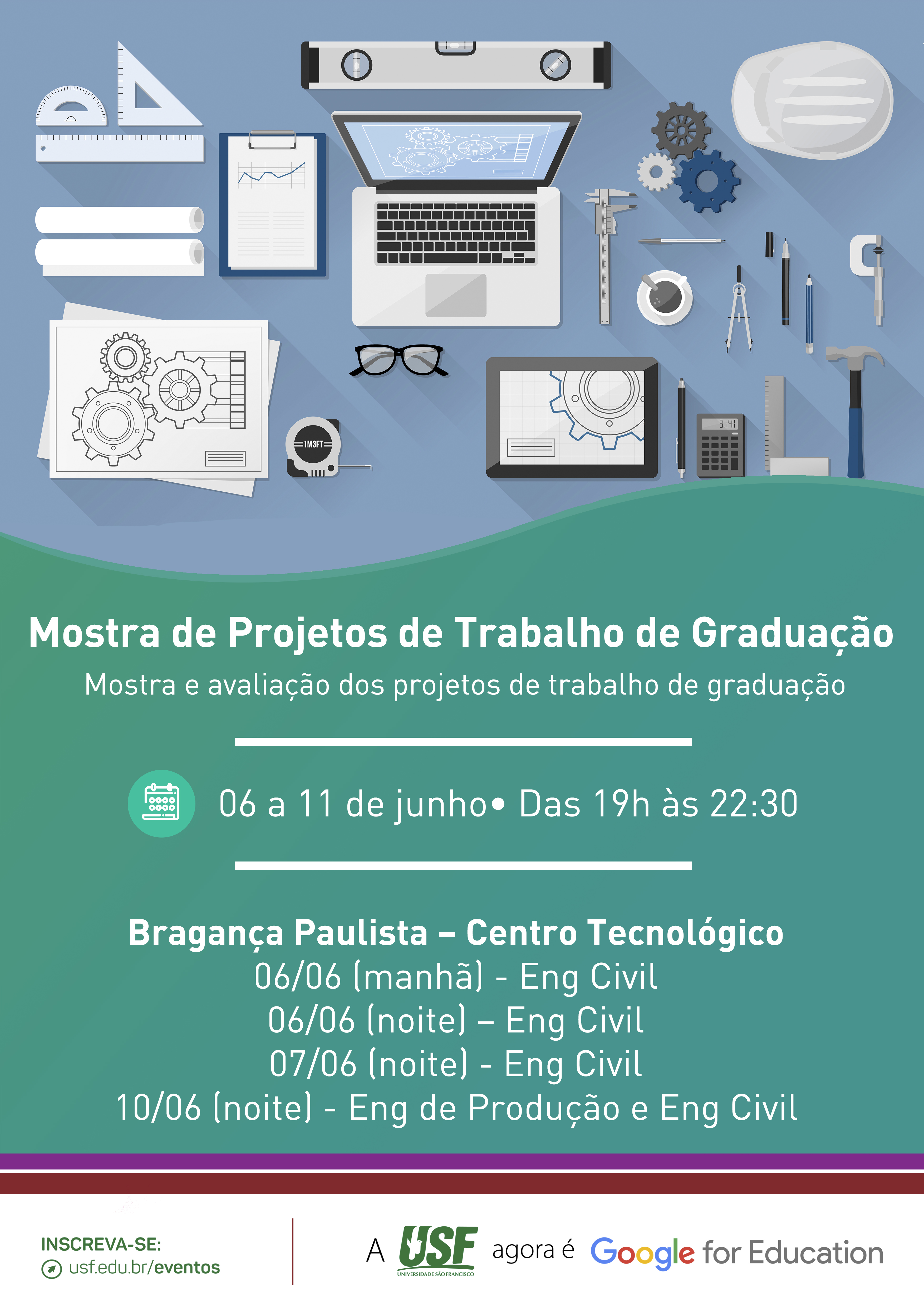 Mostra de Projetos de Trabalho de Graduação no Câmpus Bragança Paulista