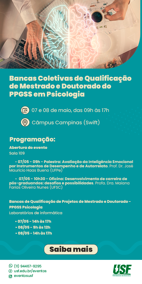 Bancas Coletivas de Qualificação de Mestrado e Doutorado do PPGSS em Psicologia
