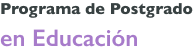 logo pós-graduação educação
