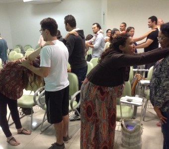 Alunos do Curso de Fisioterapia participam do 2º curso de orientações a gestantes promovido pela Santa Casa de Misericórdia de Bragança