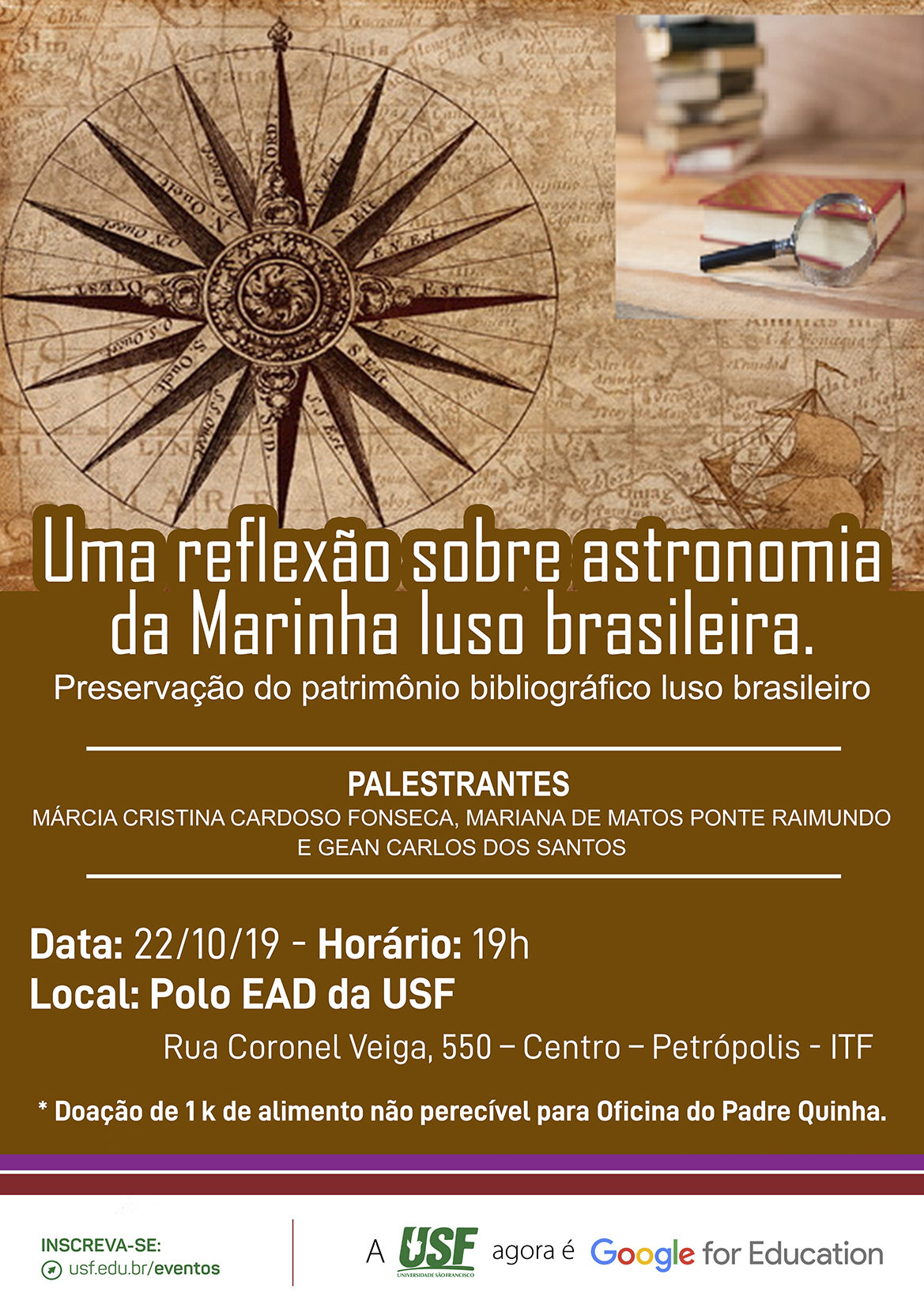 Palestra: Uma reflexão sobre astronomia da Marinha luso brasileira