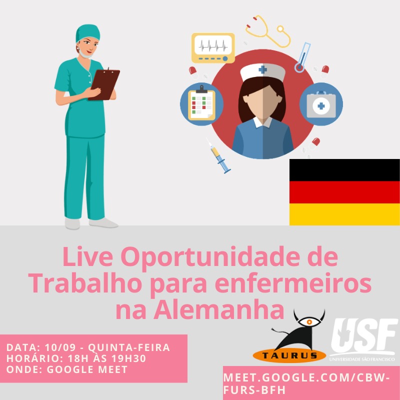 Oportunidade de trabalho para enfermeiros na Alemanha