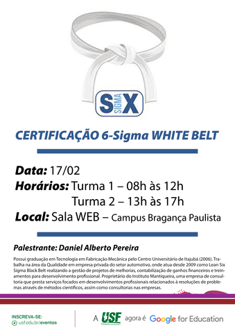 Certificação 6-Sigma WHITE BELT
