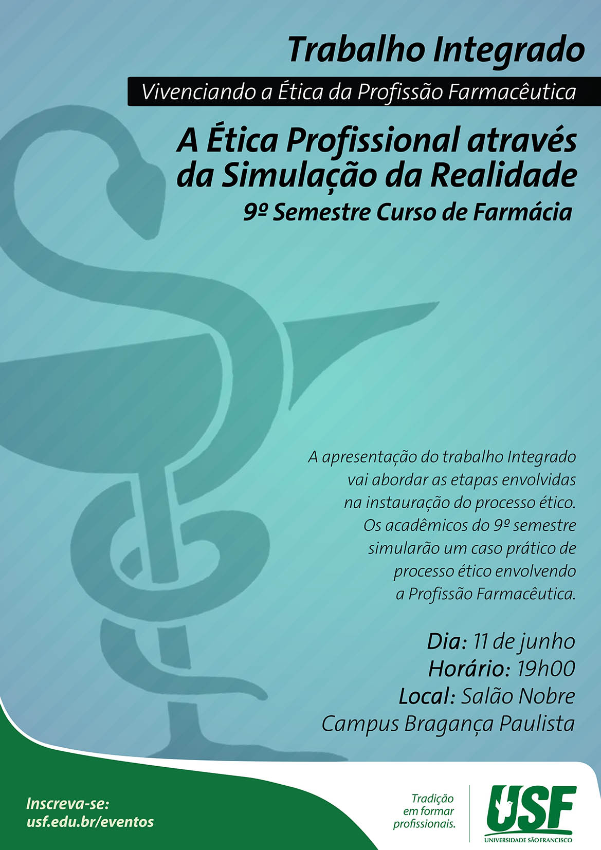 “Plenária Simulada - Vivenciando a Ética da Profissão Farmacêutica” no Campus Bragança Paulista