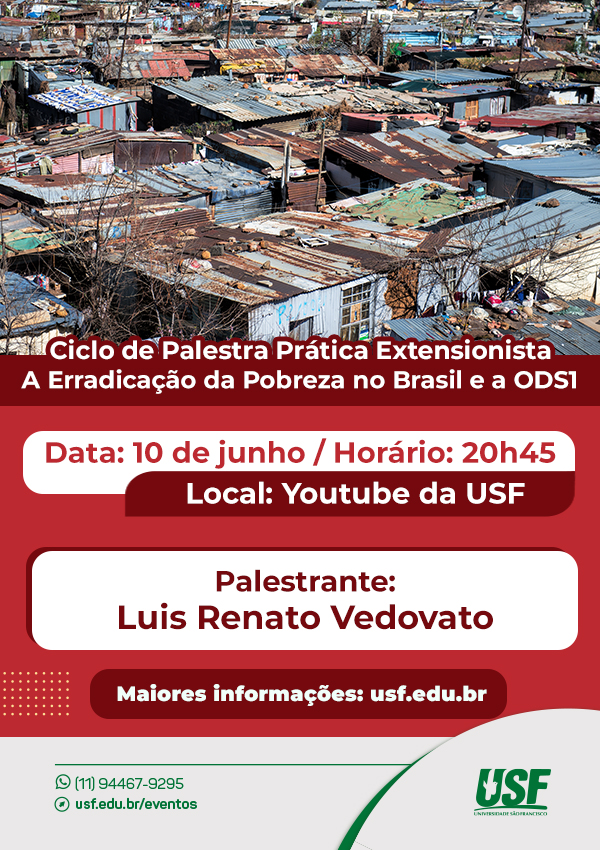 Ciclo de Palestra Prática Extensionista - A Erradicação da Pobreza no Brasil e a ODS1