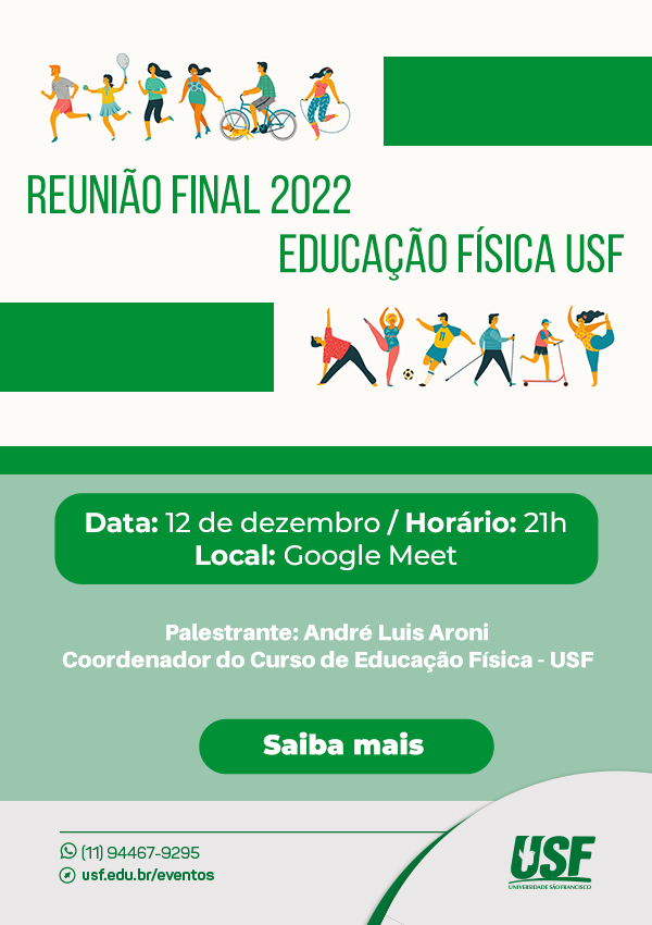 Reunião final 2022 - Educação Física USF
